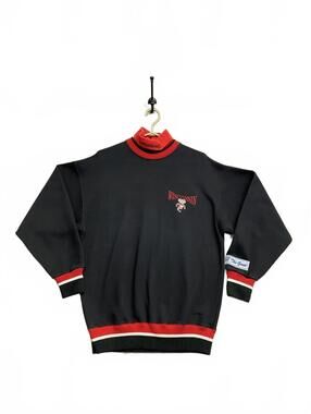 Vtg 90s THE GAME Wisconsin Bucky Badger NCAA Crewneck Turtleneck Sweatshirt Sz L